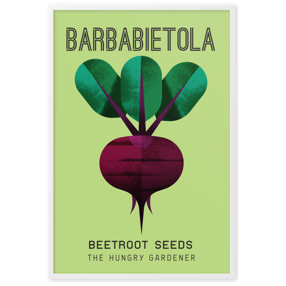 Framed Beetroot Poster-The Hungry Gardener