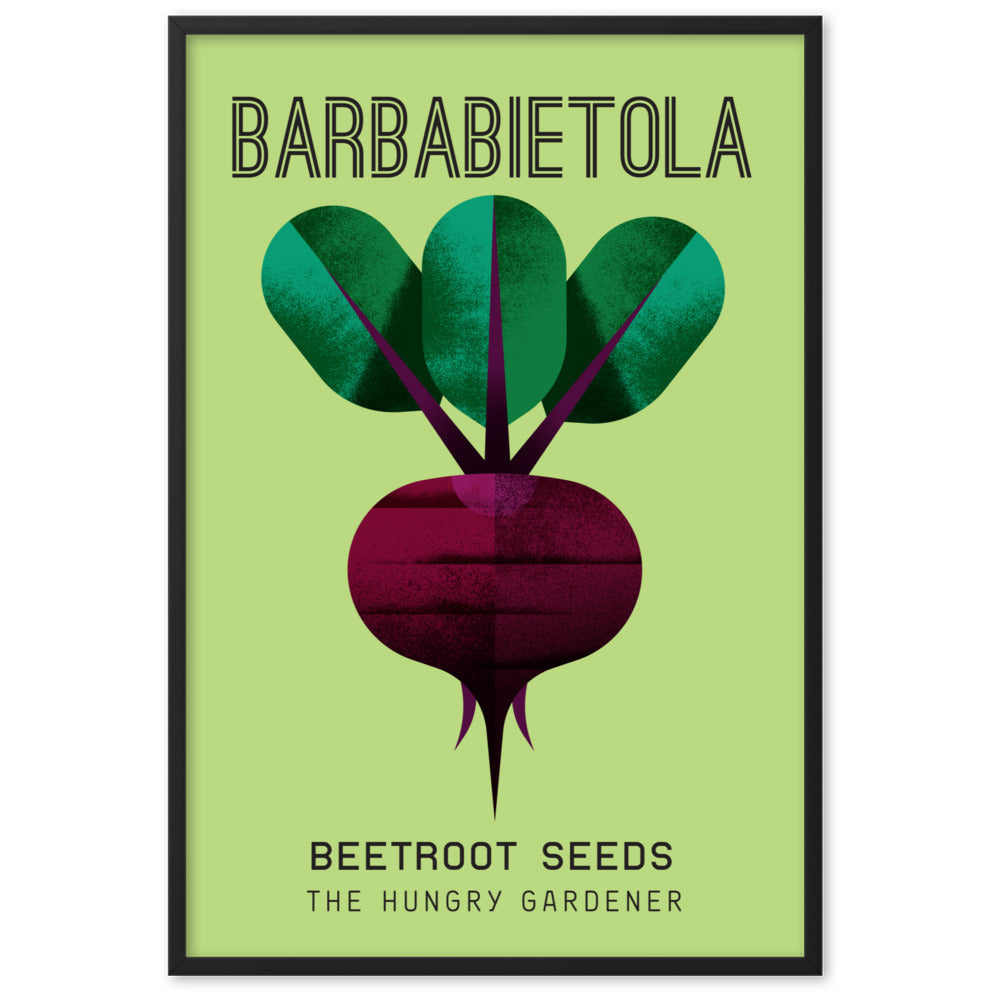 Framed Beetroot Poster-The Hungry Gardener